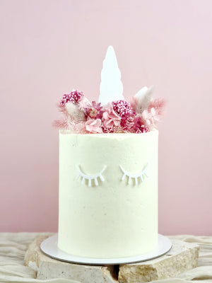Preserved Flower Unicorn cake toppers